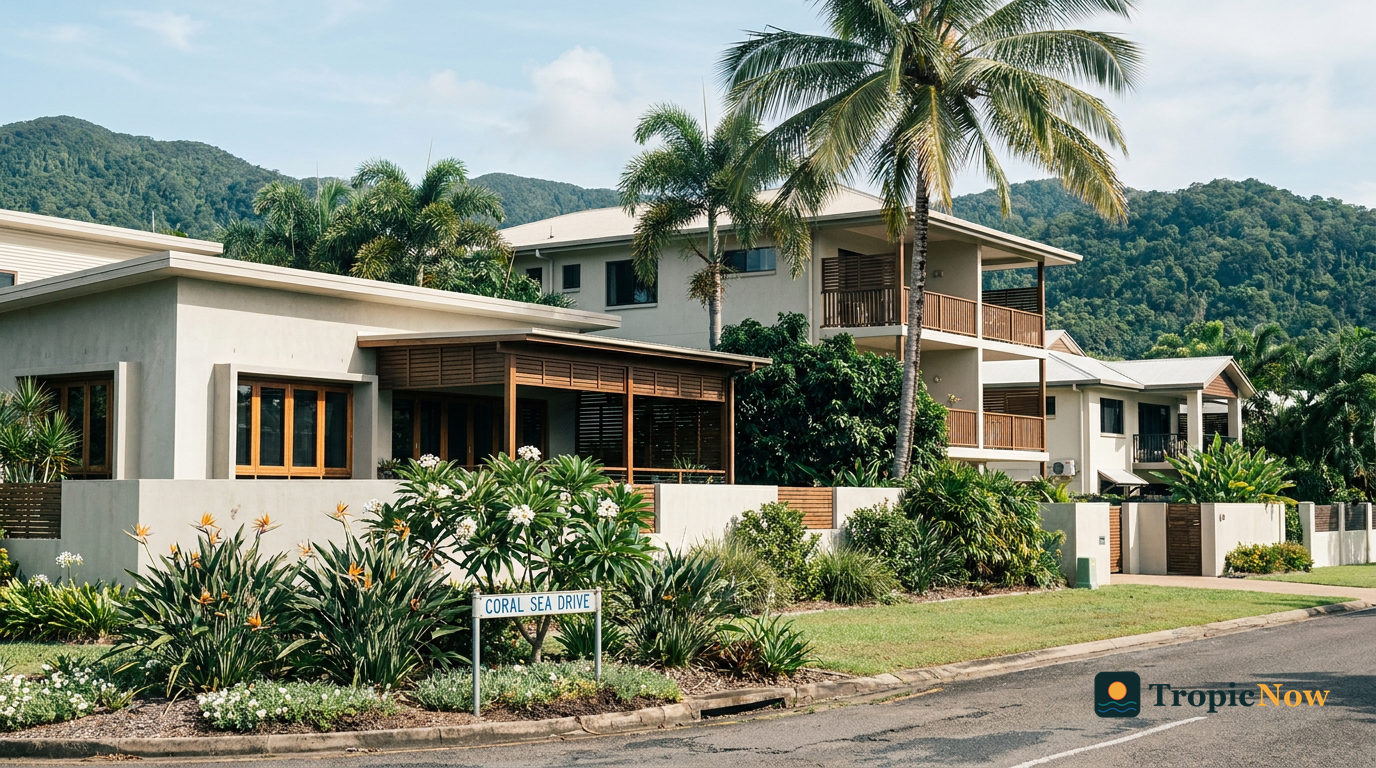 Tropical residential homes in Cairns